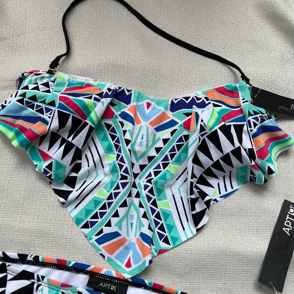 Geometric Multicolor Bikini Set - image 5